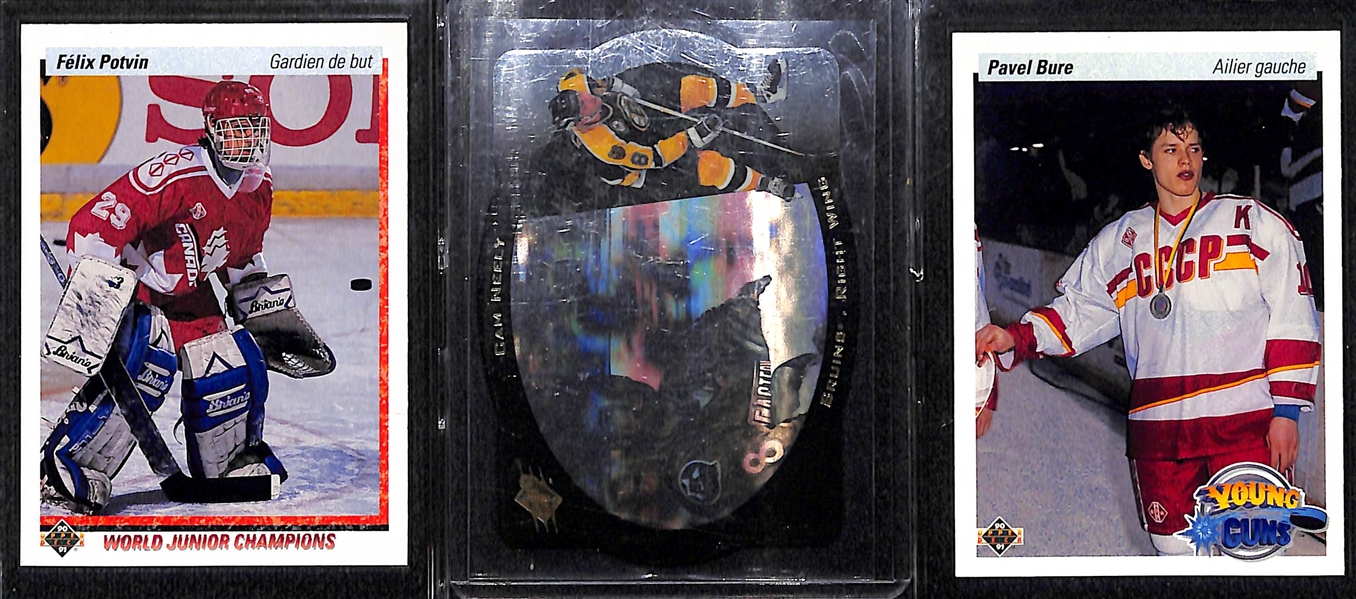 Lot of (28) Hockey Cards w. Manon Rheaume Rookie Auto, Gretzky SPX Gold, 1980 Topps Borque Rookie, Patrick Roy, Jagr Rookie, +